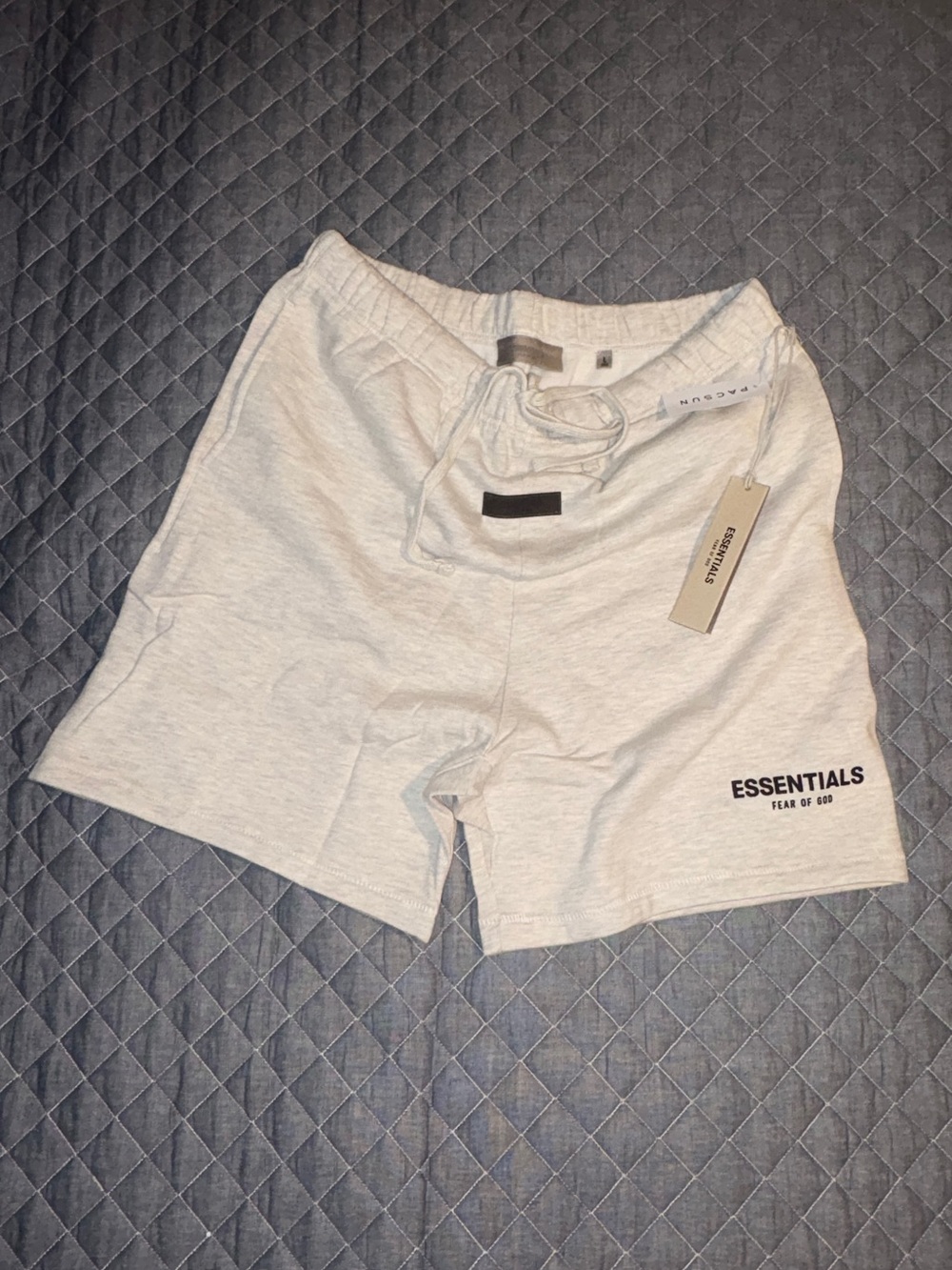 Men’s Heather Light Gray Athletic Shorts